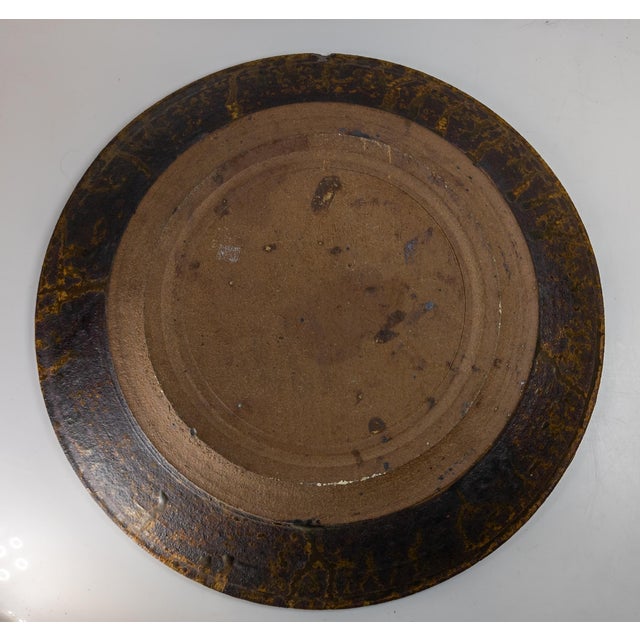 Mid-Century Modern Contemporary Studio Art Pottery Charger by Henry Gerhardt For Sale - Image 9 of 12