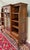 Wood Antique English Bookcase Bookshelf Cabinet Glass Oak Queen Anne Legs 1920s-30s For Sale - Image 7 of 18