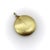 Metal 1990s 18k Gold Diamond Disc Pendant For Sale - Image 7 of 10