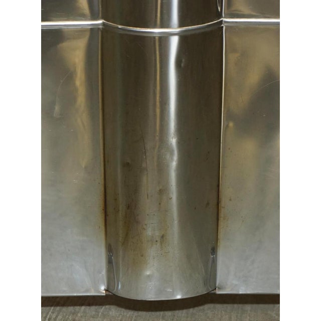 Art Deco Polished Chrome Fire Guard Screen with Bear on Top, 1920s For Sale - Image 12 of 18