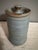 Vintage Studio Pottery Lidded Vessel Soft Blue Grey Glaze With Impressed Marks For Sale In West Palm - Image 6 of 8