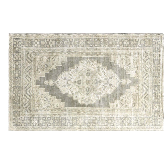 1950s Turkish Oushak Rug For Sale