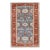 Red, Blue, and Ivory Antique Persian Malayer Rug With Blossom Design 4' X 6'9 For Sale