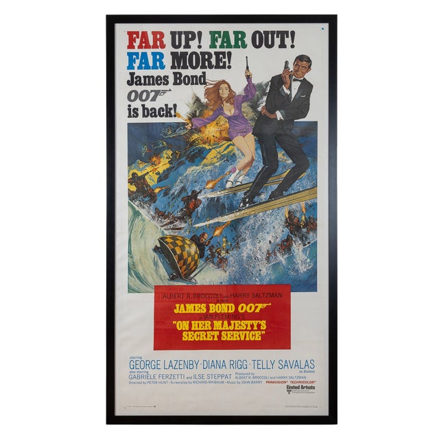 U.S Release James Bond 007 on Her Majestys Secret Service Poster, 1969 For Sale
