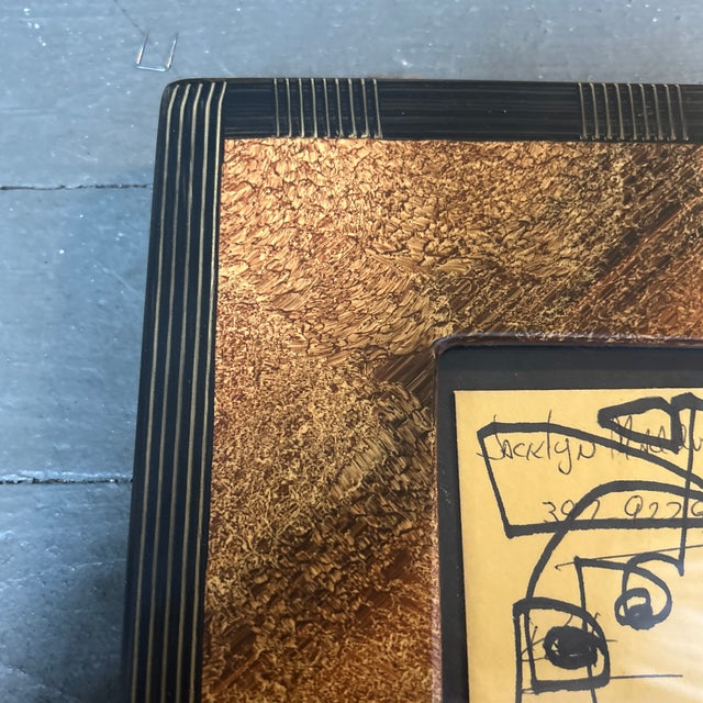 Abstract Contemporary Original Wayne Cunningham Abstract Marker Drawing For Sale - Image 3 of 4