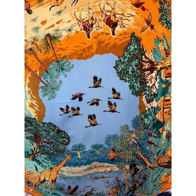 1980s Hermès Africa Foulard 1997 Dallet Robert For Sale - Image 5 of 8