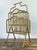Contemporary Vintage Regency Tall Brass Magazine Rack For Sale - Image 3 of 11