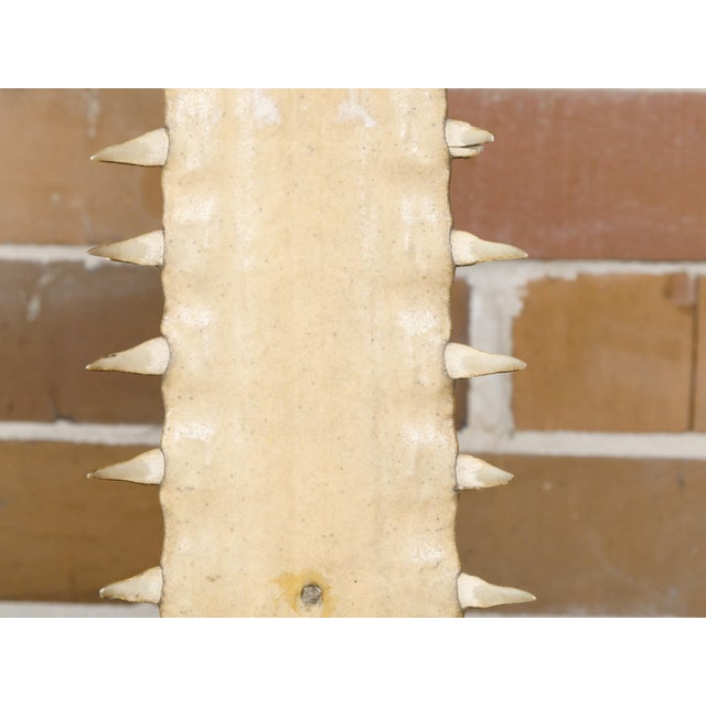 Metal Signed Anthony Redmile Sawfish Decorative Objects Mounted on Brass Bases, 1970s For Sale - Image 7 of 12