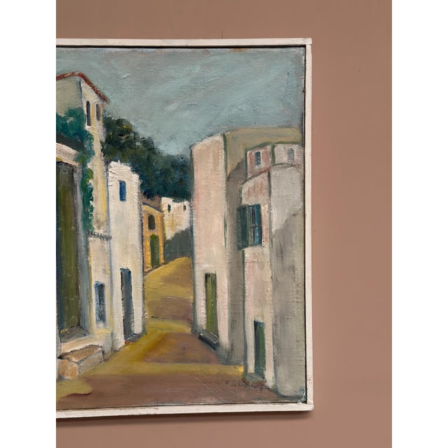 Arne Schultzberg, Street Scene, 1950s, Oil Painting on Canvas, Framed For Sale - Image 6 of 15