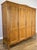 Vintage French Louis XVI Style Carved Oak 4-Door Wardrobe For Sale - Image 3 of 14