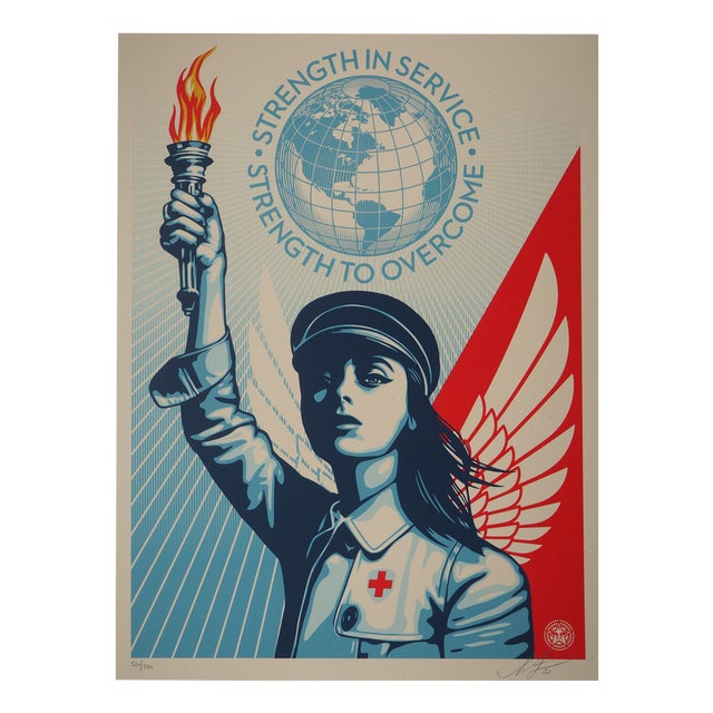 Shepard Fairey, Angel of Hope, Screenprint For Sale