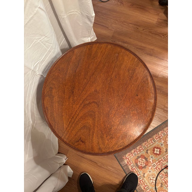 Antique Mahogany Tilt Top Tripod Table For Sale In Los Angeles - Image 6 of 6