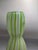 Murano vase green, blue, white, 1970s, dimensions: height: 29.2 cm, diameter at the widest point: 9.8 cm, opening...