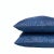 Blue Velvet Animal Print Throw Pillow With Feather Down Insert For Sale - Image 4 of 8