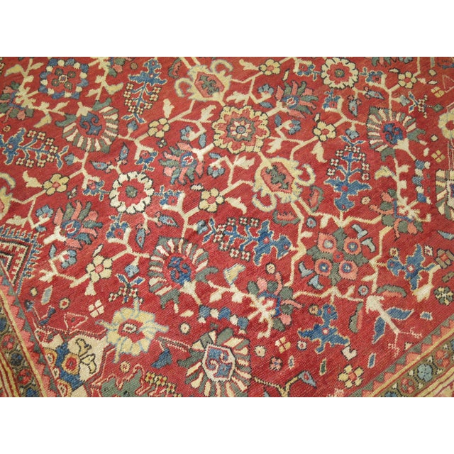 Zabihi Collection Antique Persian Mahal Rug For Sale In New York - Image 6 of 6