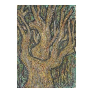 Mid Century Bay Area Abstract Expressionist -- Oak Woodlands of Golden Gate Park by Honora Berg For Sale