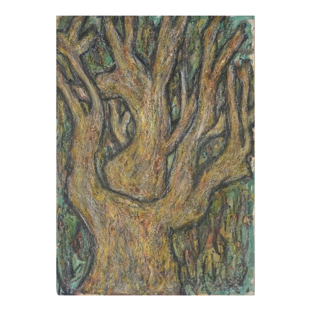 Mid Century Bay Area Abstract Expressionist -- Oak Woodlands of Golden Gate Park by Honora Berg For Sale