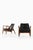 Sälen Easy Chairs in Leather and Teak attributed to Ib Kofod-Larsen, 1950s, Set of 2 For Sale - Image 3 of 11