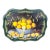Large Vintage 1993 Ian Logan of London Lemon Bowl Tole Painted Metal Serving Tray For Sale