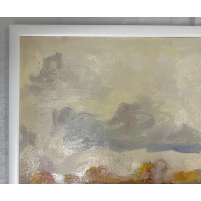 Impressionist Jefro Original Signed Painting on Canvas, Untitled Landscape For Sale - Image 3 of 13