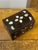 Late 20th Century Vintage Mother-Of-Pearl & Brass Inlaid Walnut Box With Dome Top From Turkey For Sale - Image 4 of 5