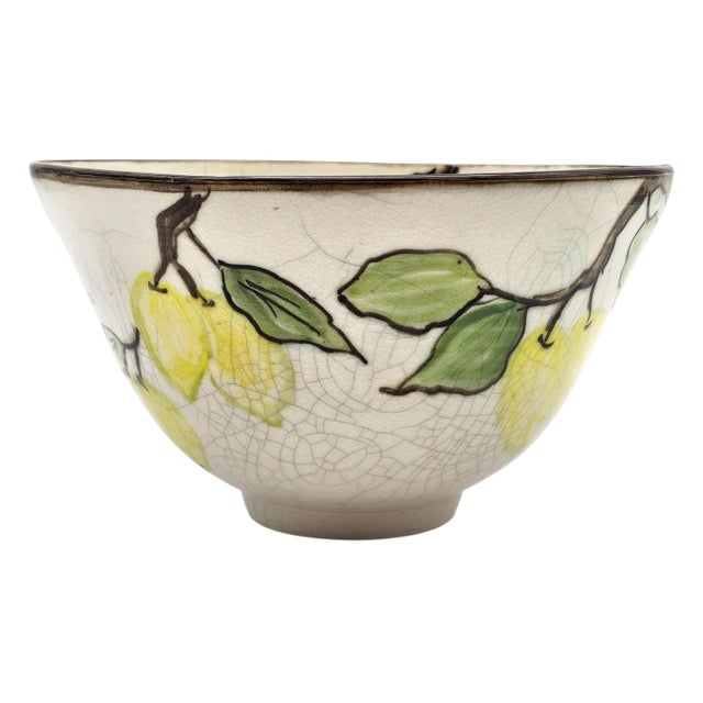 Donna Marie Padrick California Lemon Studio Pottery Centerpiece Bowl 9.5" For Sale - Image 10 of 12