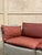1970s Ox Blood Leather and Canvas Sofa For Sale - Image 9 of 9
