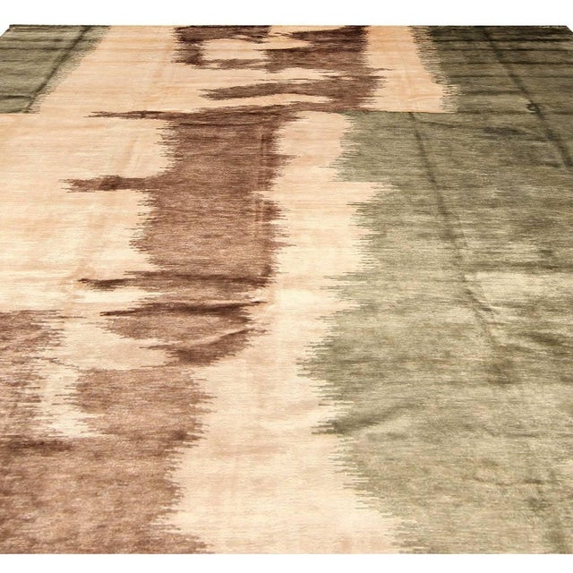Modern Mimosa Design Abstract Modern Wool Rug by Doris Leslie Blau For Sale - Image 3 of 5