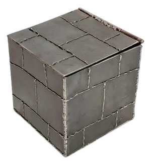 Brutalist Metal Box Hand Welded Box