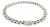 14k White Gold 6.5 Carat Diamond Pavé Link Bracelet For Sale