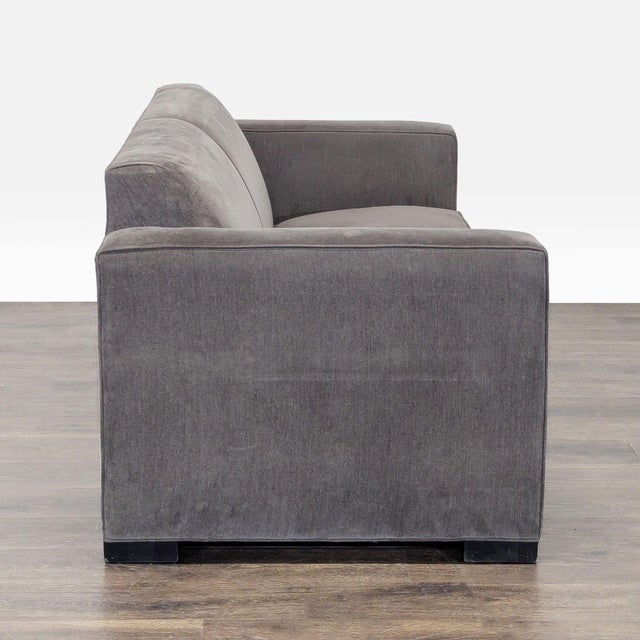 Room & Board Room & Board Modern Gray Loveseat With Wide Track Arms For Sale - Image 4 of 8
