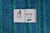 Blue Vintage Swedish Rya Rug in Blue and Teal Striped Pattern - Rug & Kilim For Sale - Image 8 of 9