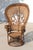 Wood Vintage Thai Bohemian Wicker Peacock Chair With Cushion For Sale - Image 7 of 18