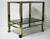 Metal Vintage Brass & Chrome Two Tier Bar Trolley, 1970s For Sale - Image 7 of 9
