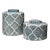 Jamie Young Oran Ceramic Canisters - Set of 2 For Sale