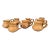Vintage Chris Davis Functional Pottery Set of 8 Coffee Mugs For Sale
