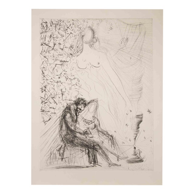 Couple with a Candle, 1968, Etching For Sale