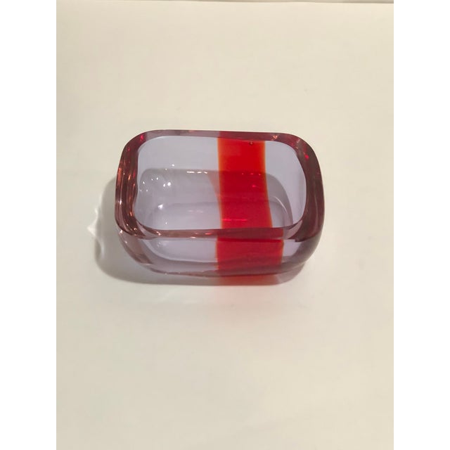 Murano Mid 20th Century Murano Sommerso Alexandrite Glass Geode Bowl For Sale - Image 4 of 14