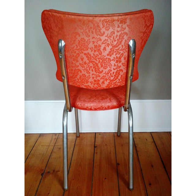 Retro 1950s Vinyl & Chrome Dining Chairs Set of 4 Chairish