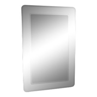 1980s Vintage Oblong Mirror Within Wall Mirror For Sale