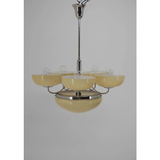 Large Art Deco Chandelier, 1930s For Sale - Image 4 of 12