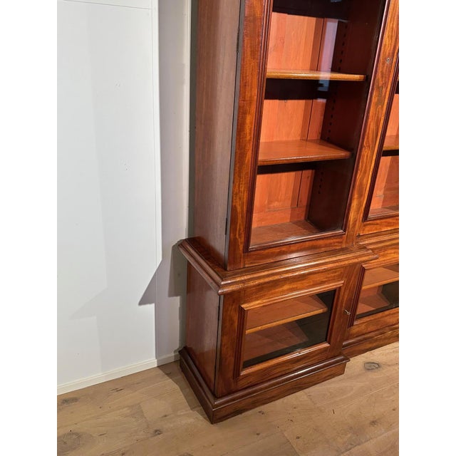 Large Victorian Bookcase in Mahogany For Sale - Image 4 of 18
