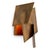 Pair of contemporary wall lamp featuring a vintage brass finish and a sculptural geometric metal design inspired by folded...
