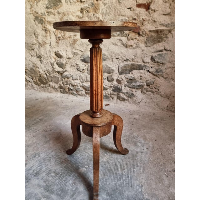Antique Louis XVI Plant Stand in Walnut, 1900 For Sale - Image 6 of 18