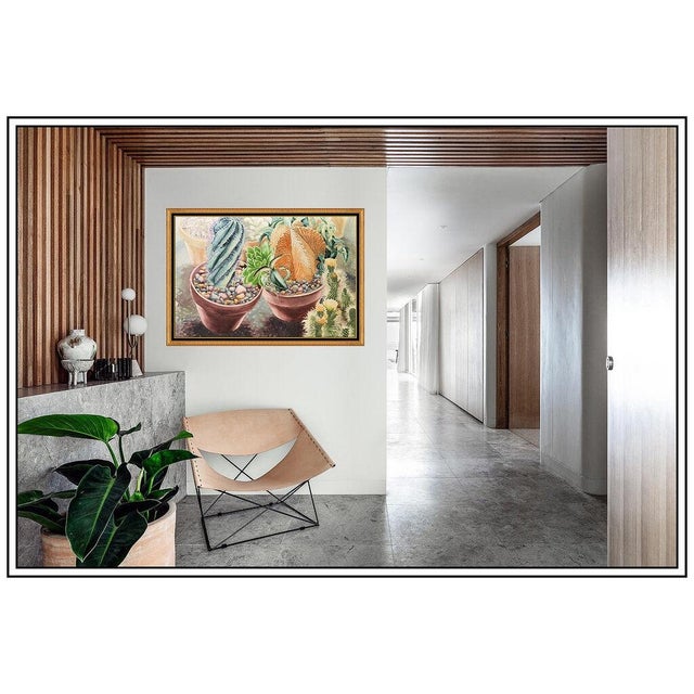 Message us to inquire about custom framing options! (Included for free with every purchase) The artwork here, "Red Pots...