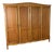 Vintage French Louis XVI Style Wardrobe in Oak For Sale