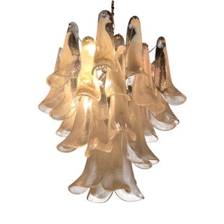 Murano Glass Petal Chandelier, Italy, 1970s For Sale