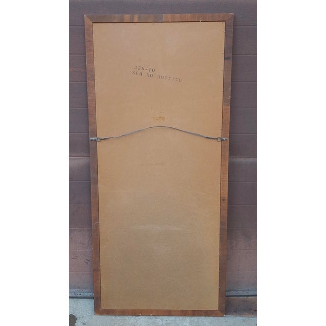 Late 20th Century Scandinavian Modern Style Rosewood Mirror Attributed to Milo Baughman For Sale - Image 5 of 6