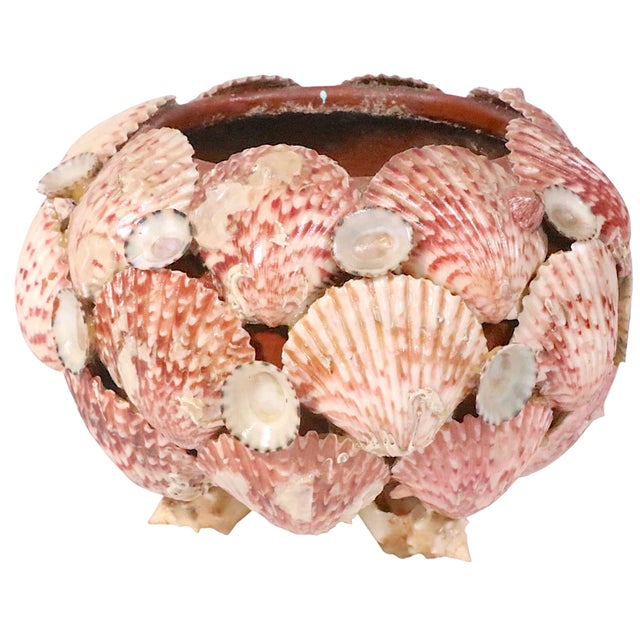 Ceramic Vintage Decorative Shell Bowl For Sale - Image 7 of 10