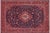 Blue Shabby Chic Persian Kashan Blue/Red Wool Rug - 9'8'' X 12'10'' For Sale - Image 8 of 10
